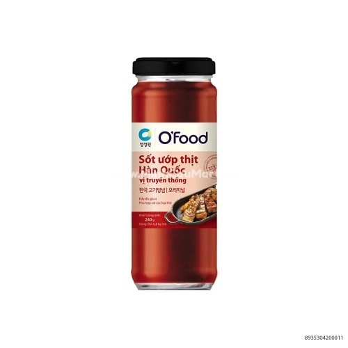 Sốt Ướp Thịt Nướng Hàn Quốc Ofood Vị Truyền Thống 240gr Sốt Ướp Thịt Nướng Hàn Quốc Ofood Vị Truyền Thống 240gr